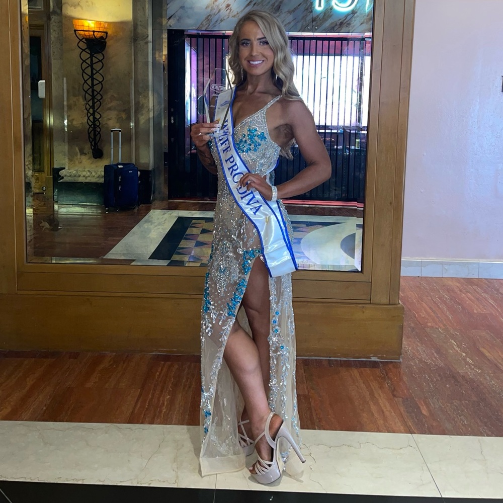 Mermaid inspired dress with cape